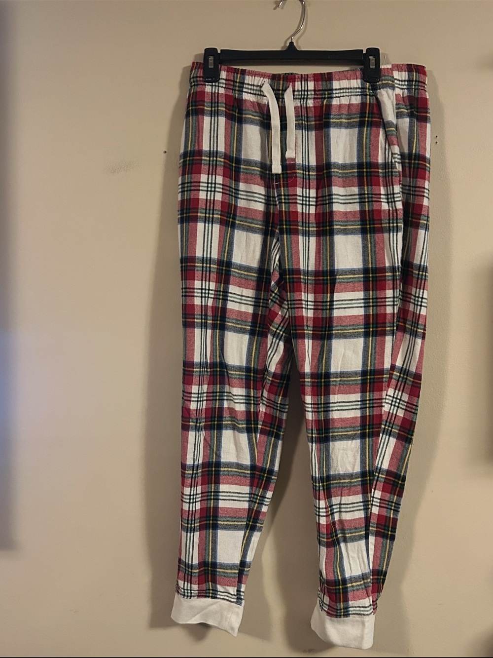 Old Navy Plaid Flannel Jogger Pants M Tall
